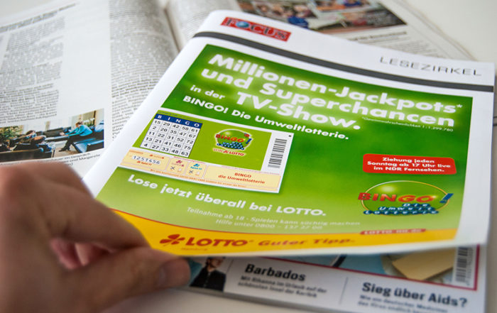 Lotto Hamburg - Titelanzeige im Lesezirkel