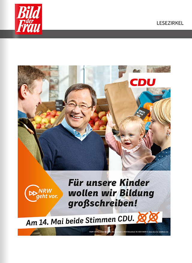 Titelanzeige Landtagswahl CDU NRW